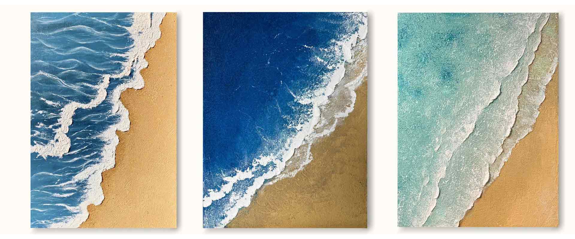 sea texture art workshop